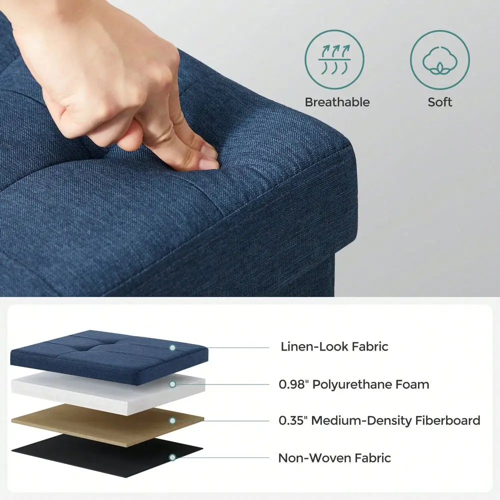 30 Inches Folding Storage Ottoman Bench, Storage Chest, Foot Rest Stool, Dark Gray,Black,Beige,Dark Blue,Light Taupe,Light Gray
30 Inches Folding Storage Ottoman Bench, Storage Chest, Foot Rest Stool, Dark Gray,Black,Beige,Dark Blue,Light Taupe,Light Gray