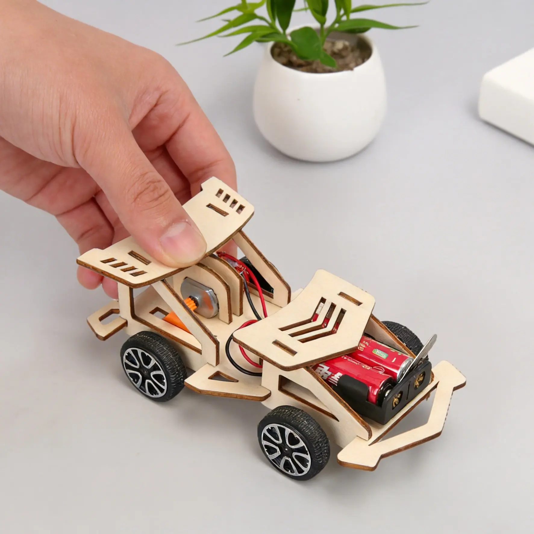 DIY Electric Wood Racing Car Assembled Puzzle Science Experiment Toy Fun Handmade Early Learning STEAM Educational Building Toy
DIY Electric Wood Racing Car Assembled Puzzle Science Experiment Toy Fun Handmade Early Learning STEAM Educational Building Toy