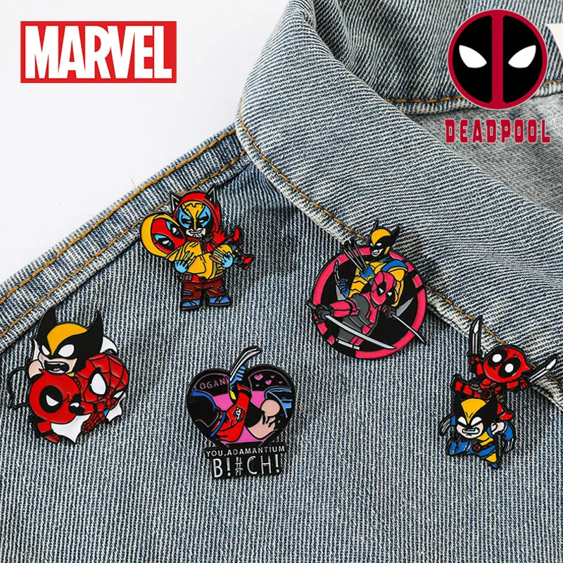 Marvel Cartoon Brooch Deadpool and Wolverine Enamel Alloy Animation Trendy Lapel Pin Creative Cute Badges for Bags Accessories
Marvel Cartoon Brooch Deadpool and Wolverine Enamel Alloy Animation Trendy Lapel Pin Creative Cute Badges for Bags Accessories