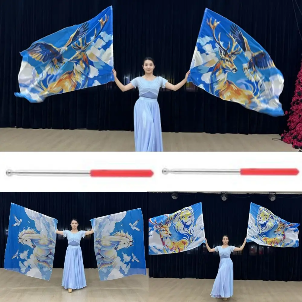with Telescopic Sticks Belly Dance Accessories Props Multicolor Lightweight Colorful Scarves Flag Animal Pattern Portable
with Telescopic Sticks Belly Dance Accessories Props Multicolor Lightweight Colorful Scarves Flag Animal Pattern Portable