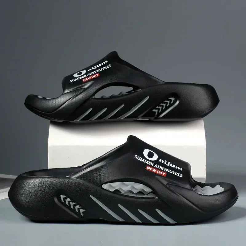 Мужские тапочки, новые летние шлепанцы 2025 года, сандалии из ЭВА на мягкой подошве, унисекс, мужская и женская семейная пляжная обувь для прогулок в помещении и на открытом воздухе для мальчиков и девочек 
Мужские тапочки, новые летние шлепанцы 2025 года, сандалии из ЭВА на мягкой подошве, унисекс, мужская и женская семейная пляжная обувь для прогулок в помещении и на открытом воздухе для мальчиков и девочек