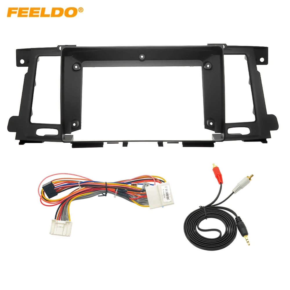 Автомобильная аудиосистема 9-дюймовая рамка панели приборной панели с большим экраном 16-контактный жгут проводов шнура питания для Nissan Patrol (12-18)
Автомобильная аудиосистема 9-дюймовая рамка панели приборной панели с большим экраном 16-контактный жгут проводов шнура питания для Nissan Patrol (12-18)