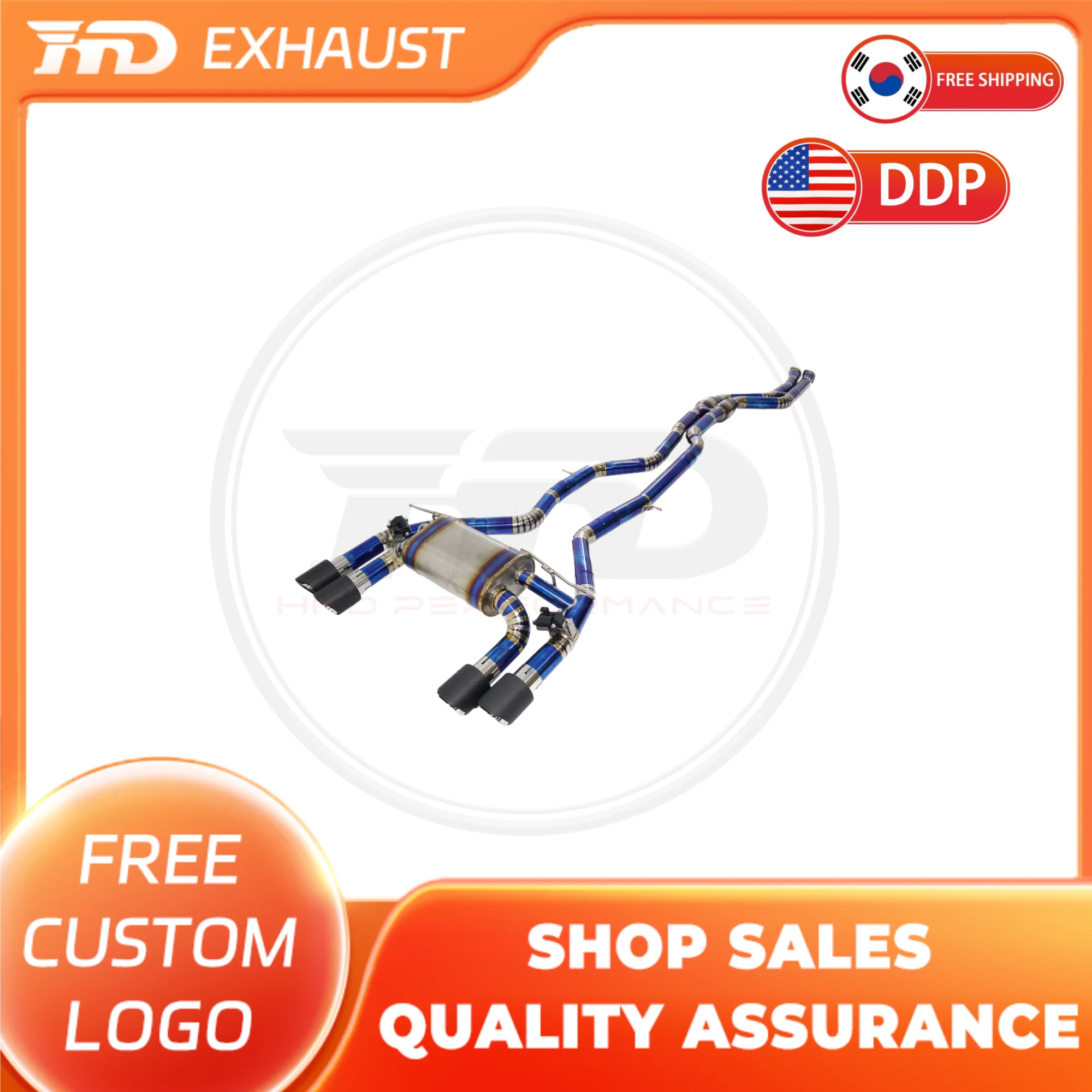 HMD Hot Sale Titanium Exhaust System Performance Catback exhaust for BMW M2C F87 3.0T With valves tips
HMD Hot Sale Titanium Exhaust System Performance Catback exhaust for BMW M2C F87 3.0T With valves tips