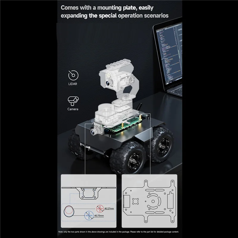 WAVE ROVER 4WD Mobile Robot Chassis Car Support Onboard ESP32 Module For Raspberry Pi 4B Zero Jetson Nano Accessories EU Plug
WAVE ROVER 4WD Mobile Robot Chassis Car Support Onboard ESP32 Module For Raspberry Pi 4B Zero Jetson Nano Accessories EU Plug