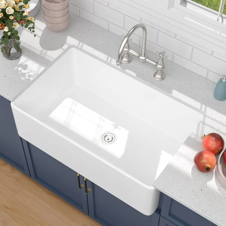 Белая раковина для фермерского дома 33X20 дюймов, фартук в фермерском стиле, кухонная мойка с передним креплением, большая одинарная чаша, фермерская кухонная раковина
Белая раковина для фермерского дома 33X20 дюймов, фартук в фермерском стиле, кухонная мойка с передним креплением, большая одинарная чаша, фермерская кухонная раковина