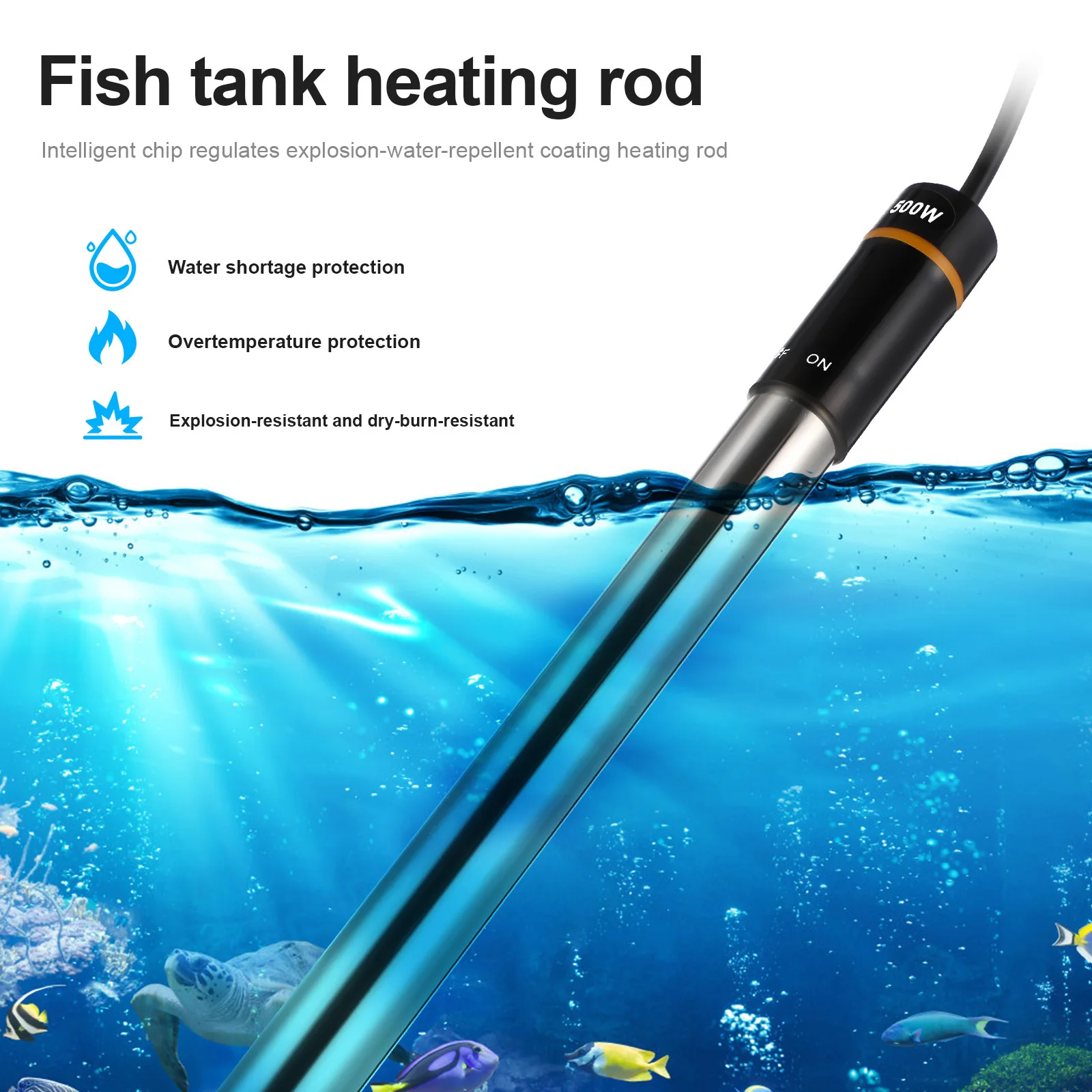 Heater for Aquarium Fish Tank Fishtank Betta Heaters Water Heating Rod Immersible 
Heater for Aquarium Fish Tank Fishtank Betta Heaters Water Heating Rod Immersible