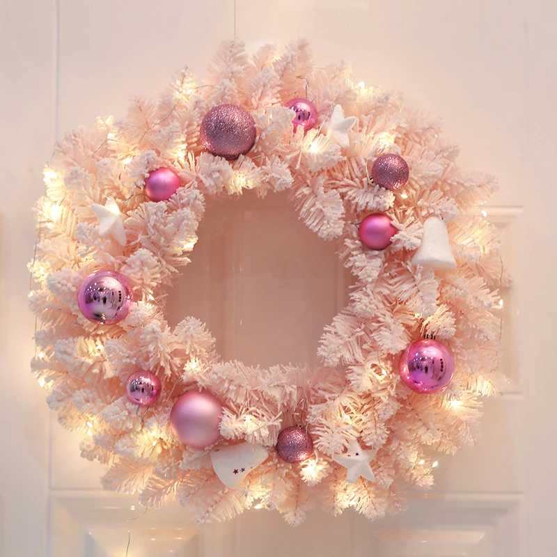 DIY Christmas Snow Flocking Artificial Garland, Door Hanging, Home Decoration, Pink Circular Garland, Party Decoration
DIY Christmas Snow Flocking Artificial Garland, Door Hanging, Home Decoration, Pink Circular Garland, Party Decoration