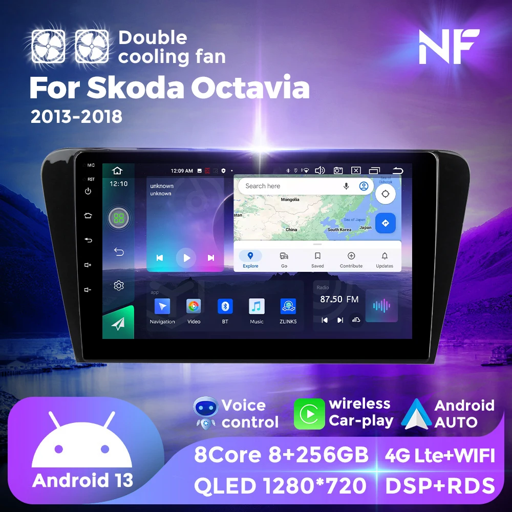 For Skoda Octavia 3 A7 2013-2018 Android 13 8+256G 2 Din Navigation GPS Touch Screen Carplay Bluetooth Car Multimedia Radio DSP
For Skoda Octavia 3 A7 2013-2018 Android 13 8+256G 2 Din Navigation GPS Touch Screen Carplay Bluetooth Car Multimedia Radio DSP