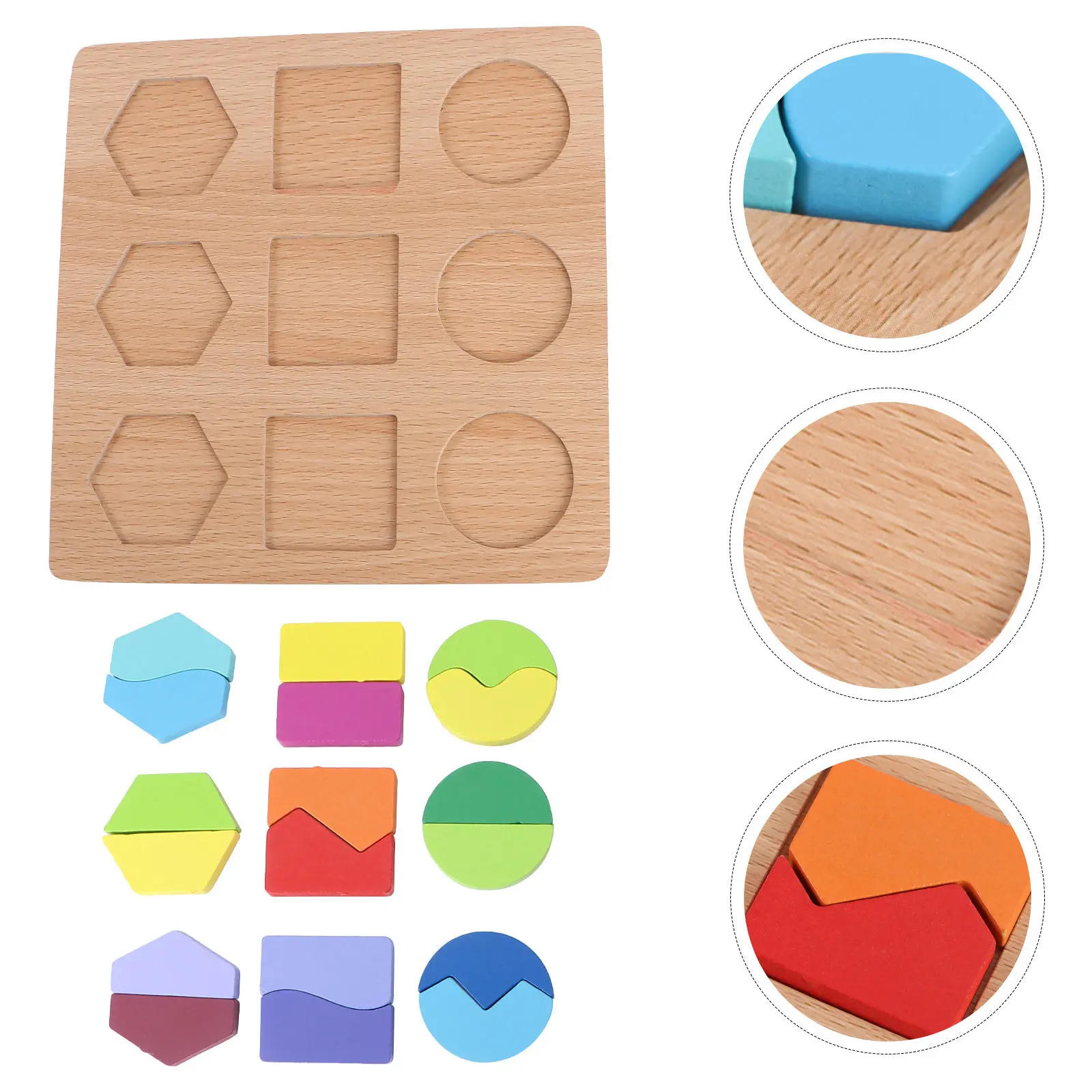 1Set Geometry Shape Puzzle Board Educational Early Learning Cognitive Matching Game for Kids Hand Eye Coordination Math Wooden
1Set Geometry Shape Puzzle Board Educational Early Learning Cognitive Matching Game for Kids Hand Eye Coordination Math Wooden