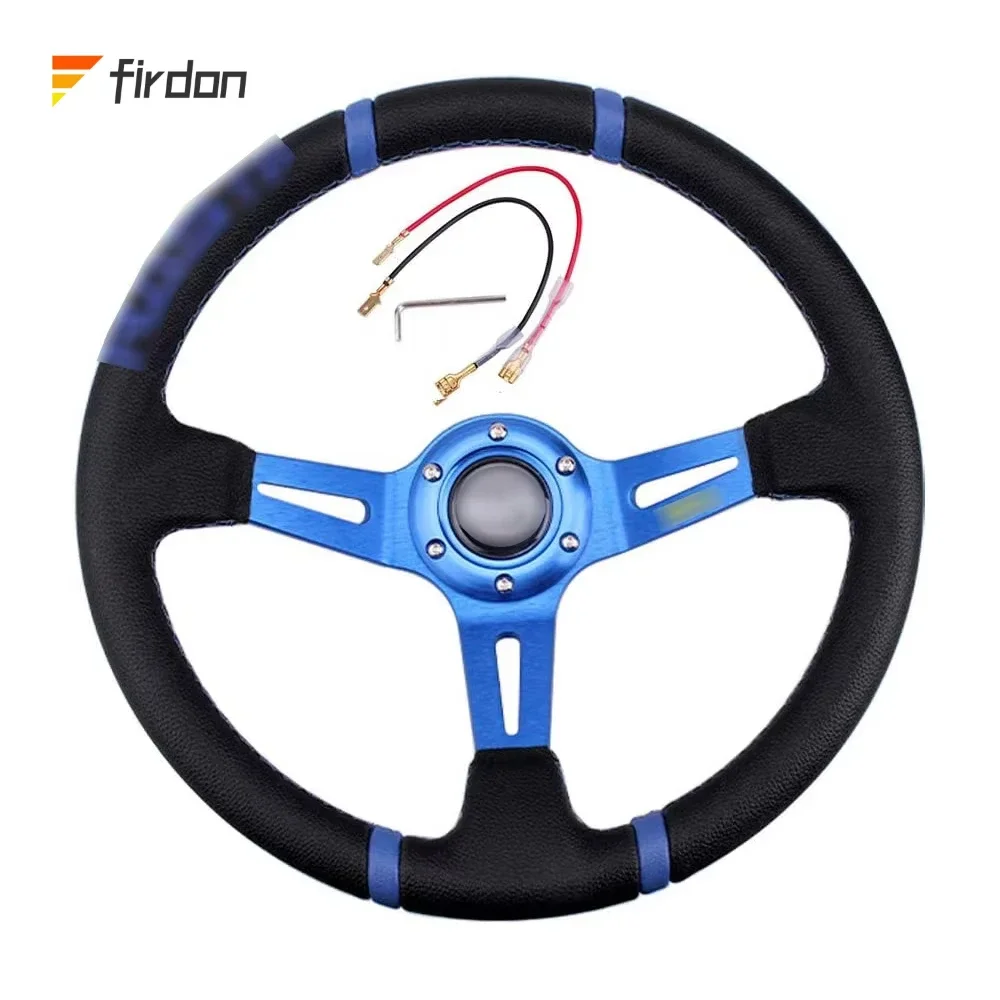 Decorative jdm flat classic custom games sport racing car PVC material steering wheel for racing cars
Decorative jdm flat classic custom games sport racing car PVC material steering wheel for racing cars