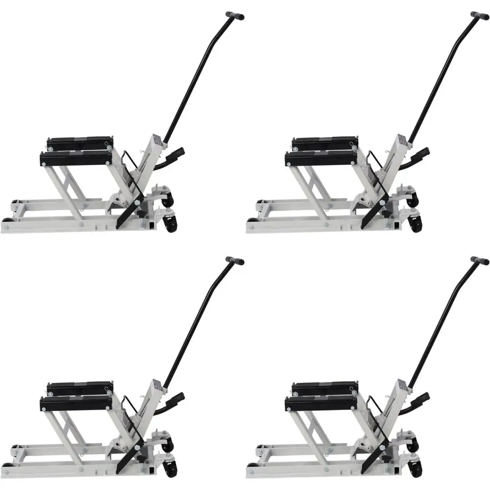 1500 LB Capacity Scissor Lift Jack for Motorcycles and ATVs, Portable with 4 Wheels and Foot-Operated Hydraulic Hoist
1500 LB Capacity Scissor Lift Jack for Motorcycles and ATVs, Portable with 4 Wheels and Foot-Operated Hydraulic Hoist