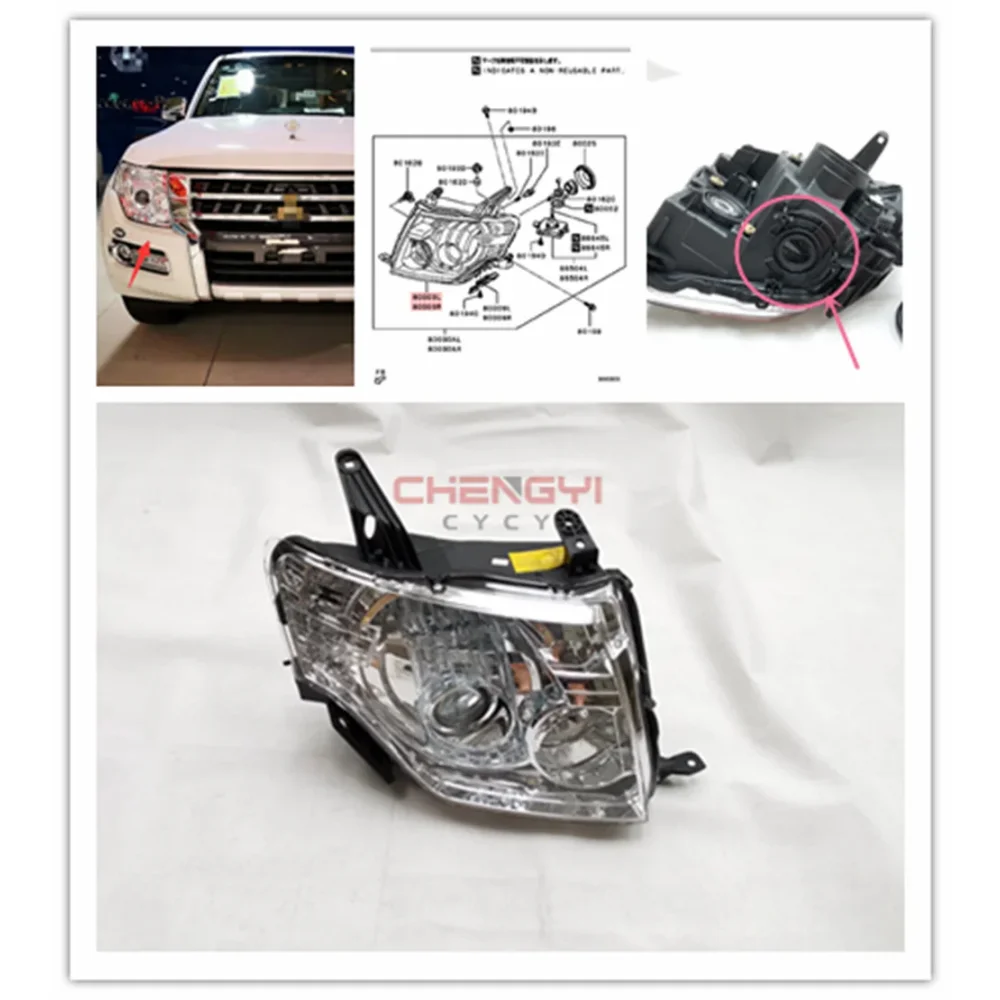 2015- Headlight (With Xenon Gas) For Pajero V85W V87W V93W V95W V97W V98W 8301C943 8301C944 Half Assembly
2015- Headlight (With Xenon Gas) For Pajero V85W V87W V93W V95W V97W V98W 8301C943 8301C944 Half Assembly