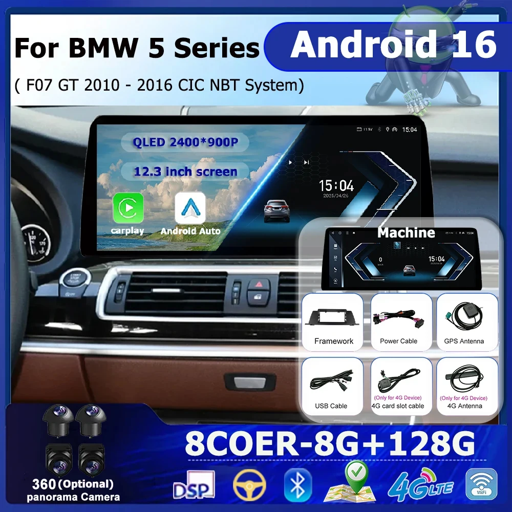 Автомобильный радиоприемник, аудио, мультимедийный плеер, Android 16 BT 4G, GPS DSP, стерео для BMW 5 серии F07 GT 2010-2016 CIC NBT, система авторадио
Автомобильный радиоприемник, аудио, мультимедийный плеер, Android 16 BT 4G, GPS DSP, стерео для BMW 5 серии F07 GT 2010-2016 CIC NBT, система авторадио