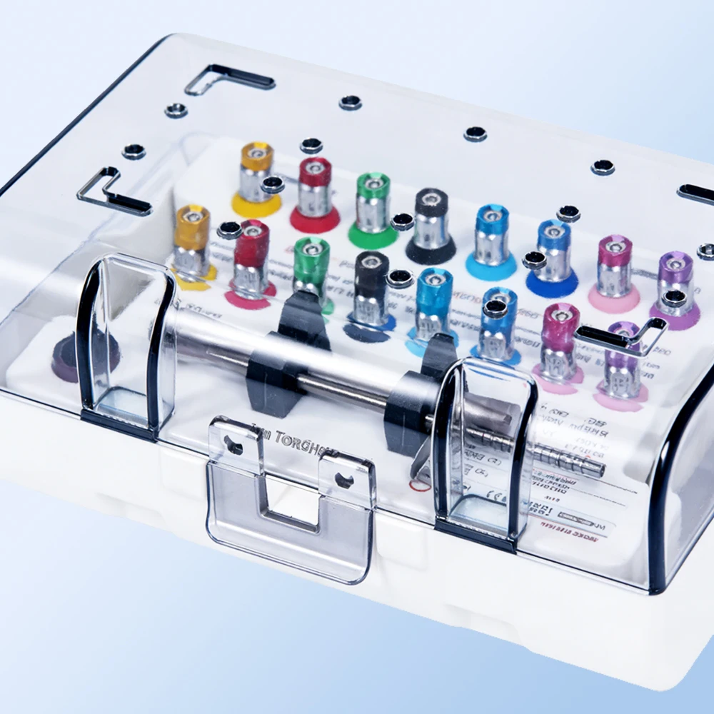 Набор для протезирования стоматологического динамометрического ключа с универсальной отверткой для имплантатов и автоклавируемым футляром для стоматологии имплантата
Набор для протезирования стоматологического динамометрического ключа с универсальной отверткой для имплантатов и автоклавируемым футляром для стоматологии имплантата