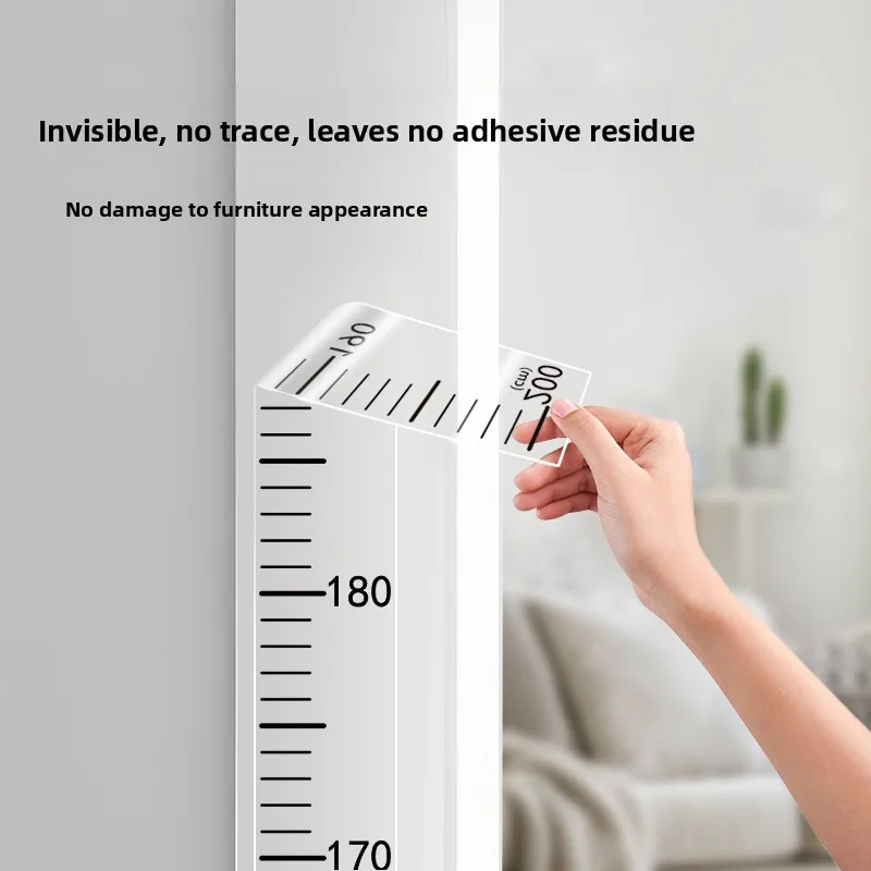 Removable Transparent Height Measurement Wall Sticker Family Whole Height Measurement 2 Meters Long Scale One Whole Sheet
Removable Transparent Height Measurement Wall Sticker Family Whole Height Measurement 2 Meters Long Scale One Whole Sheet