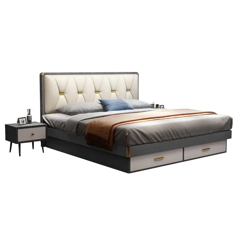 ⅹ-Modern Design Bedroom Furniture Wooden King Queen Double Size Storage Bedroom Bed&
ⅹ-Modern Design Bedroom Furniture Wooden King Queen Double Size Storage Bedroom Bed&