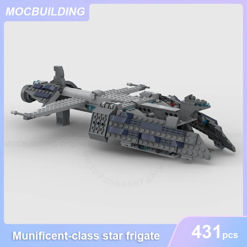 MOC Building Blocks Munificent-class Star Frigate Model DIY Assemble Bricks Space Collection Display Creative Toys Gifts 431PCS
MOC Building Blocks Munificent-class Star Frigate Model DIY Assemble Bricks Space Collection Display Creative Toys Gifts 431PCS