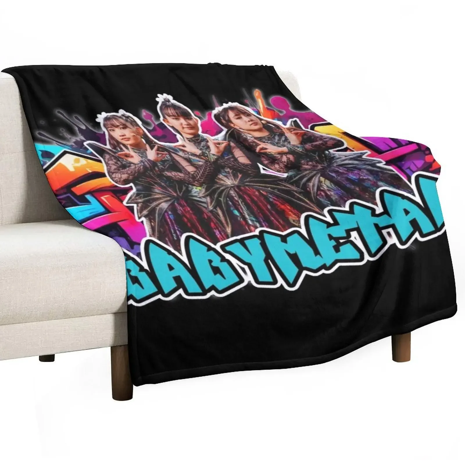 BABYMETAL, Graffiti Logo, Unique Fan Art Throw Blanket Flannels Large Multi-Purpose Blankets
BABYMETAL, Graffiti Logo, Unique Fan Art Throw Blanket Flannels Large Multi-Purpose Blankets