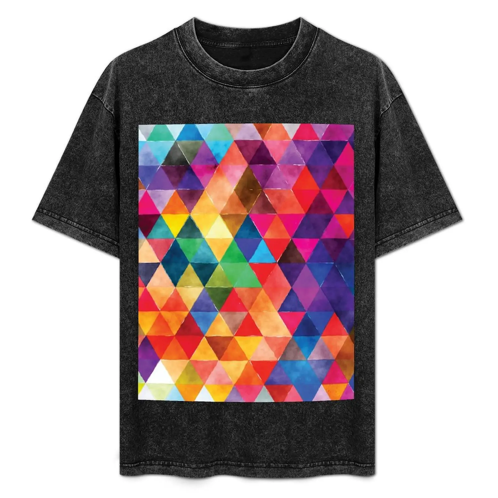 Watercolor Triangles Pattern Bright Colors T-Shirt Daily Work Short Sleeve Top
Watercolor Triangles Pattern Bright Colors T-Shirt Daily Work Short Sleeve Top