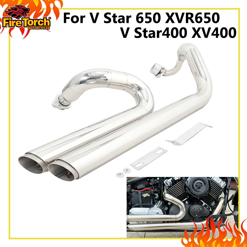 Full Systems Motorcycle Muffler Motocross Exhaust Escape For Yamaha Drag Star V star 650 XVS650 DS650 XVS400 650A DRAGSTAR 400
Full Systems Motorcycle Muffler Motocross Exhaust Escape For Yamaha Drag Star V star 650 XVS650 DS650 XVS400 650A DRAGSTAR 400