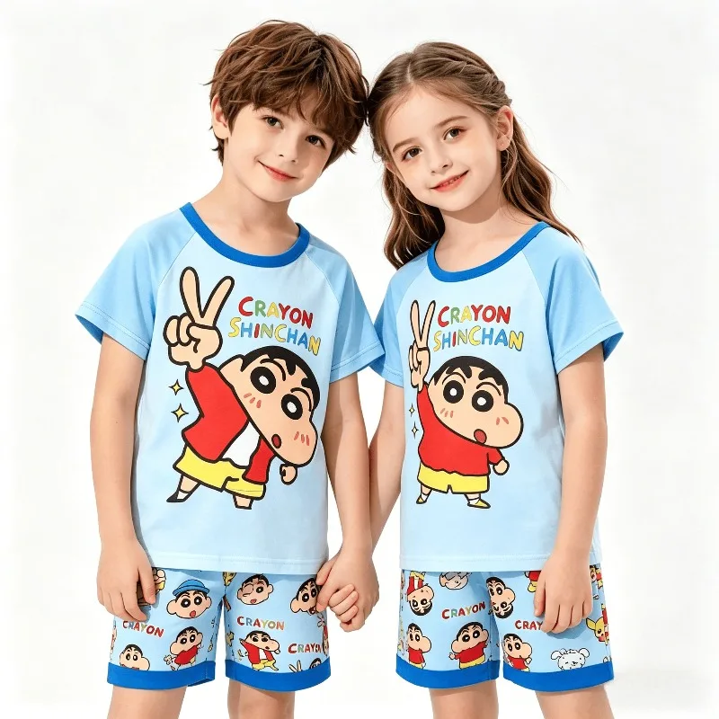 Crayon Shinchan Kids 2Pcs Outfit Set Anime Print T-shirt + Shorts Casual Summer Boys Girls Cartoon Shinchan Homewear Loungewear
Crayon Shinchan Kids 2Pcs Outfit Set Anime Print T-shirt + Shorts Casual Summer Boys Girls Cartoon Shinchan Homewear Loungewear