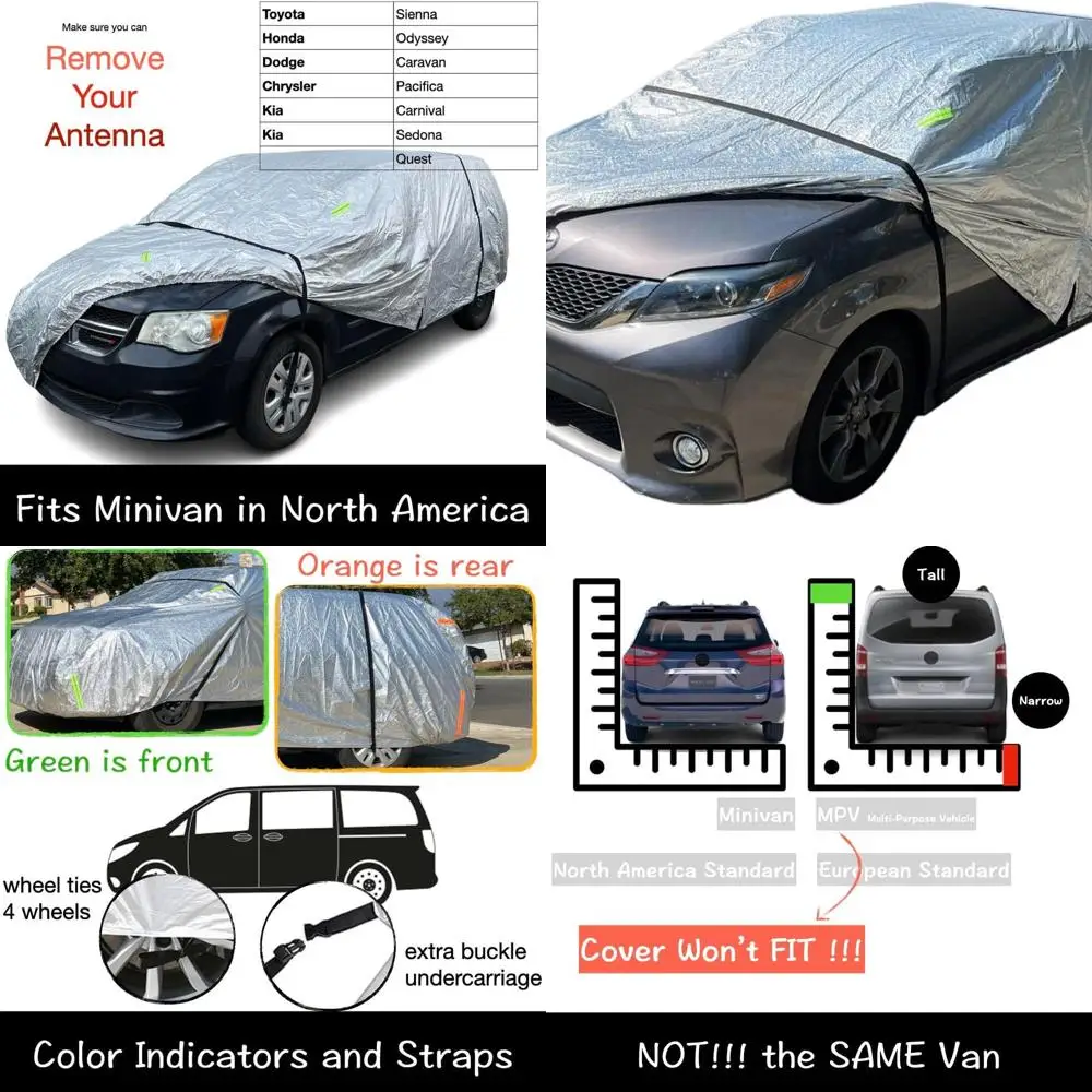 Ultimate Waterproof Mini-Van Covers: Perfect Fit for Sienna, Odyssey, Caravan, Pacifica, Carnival, Sedona & Quest
Ultimate Waterproof Mini-Van Covers: Perfect Fit for Sienna, Odyssey, Caravan, Pacifica, Carnival, Sedona & Quest
