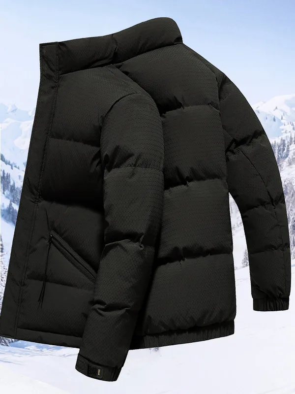 Men's Stand Collar down Jaet Winter Thi Warm Casual Outerwear Faionable Bread Sle Coat Couple Matching Polyester Fiber
Men's Stand Collar down Jaet Winter Thi Warm Casual Outerwear Faionable Bread Sle Coat Couple Matching Polyester Fiber