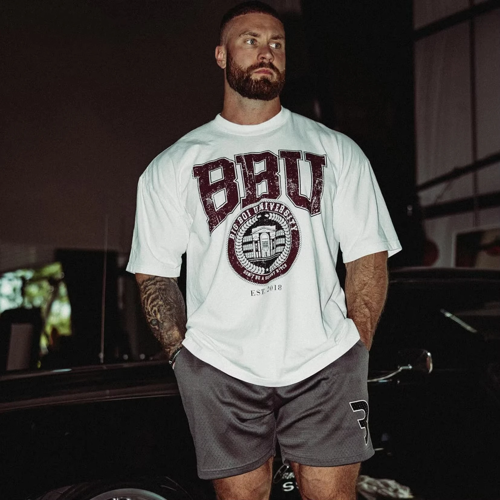 Men's Street Fitness Sports T Shirt Cotton Tees Streetwear BBU Printing Short Sleeve T-shirt Men Oversized Training Strength Top
Men's Street Fitness Sports T Shirt Cotton Tees Streetwear BBU Printing Short Sleeve T-shirt Men Oversized Training Strength Top