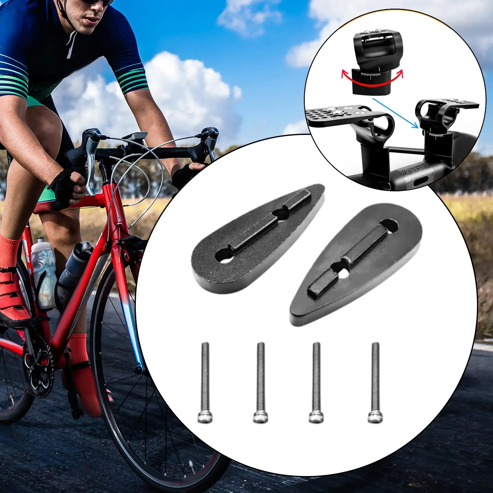 Triathlon Bicycle Aero Bar Height Adjuster Kit Increases Stack Height 1 Pair
Triathlon Bicycle Aero Bar Height Adjuster Kit Increases Stack Height 1 Pair