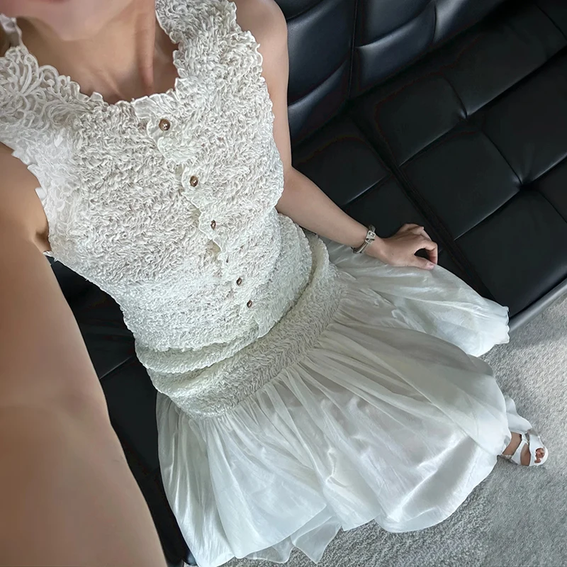 2025 Early Autumn New Sle Carefree Pleated Svel Vest Elastic Waist Drifting Skirt Set Women's Faion Ensemble
2025 Early Autumn New Sle Carefree Pleated Svel Vest Elastic Waist Drifting Skirt Set Women's Faion Ensemble