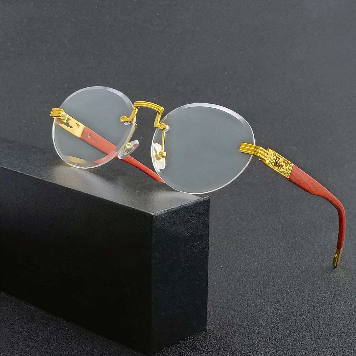 New Small Round Sunglasses Women Rimless Metal Wooden Frame Sunglasses for Men Vintage Sun Glasses Outdoor Driving Fishing
New Small Round Sunglasses Women Rimless Metal Wooden Frame Sunglasses for Men Vintage Sun Glasses Outdoor Driving Fishing