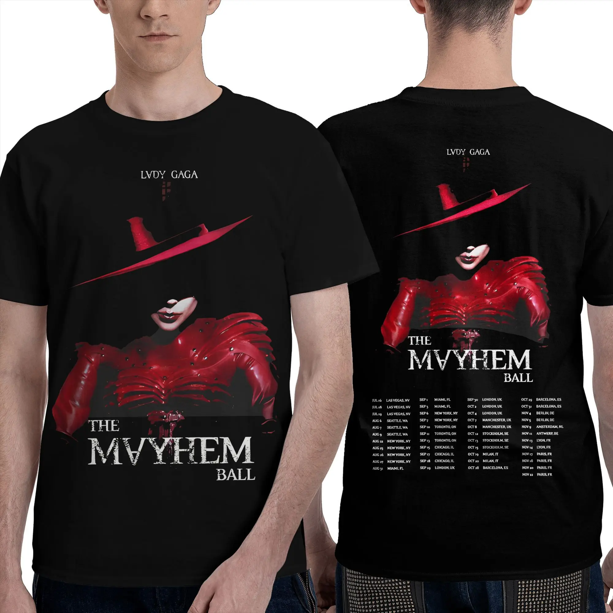 Summer Lady Gaga The Mayhem Ball Tour 2025 Shirt Outfit Men Women's Cotton Vintage Tee Shirt Short Sleeve Tops
Summer Lady Gaga The Mayhem Ball Tour 2025 Shirt Outfit Men Women's Cotton Vintage Tee Shirt Short Sleeve Tops