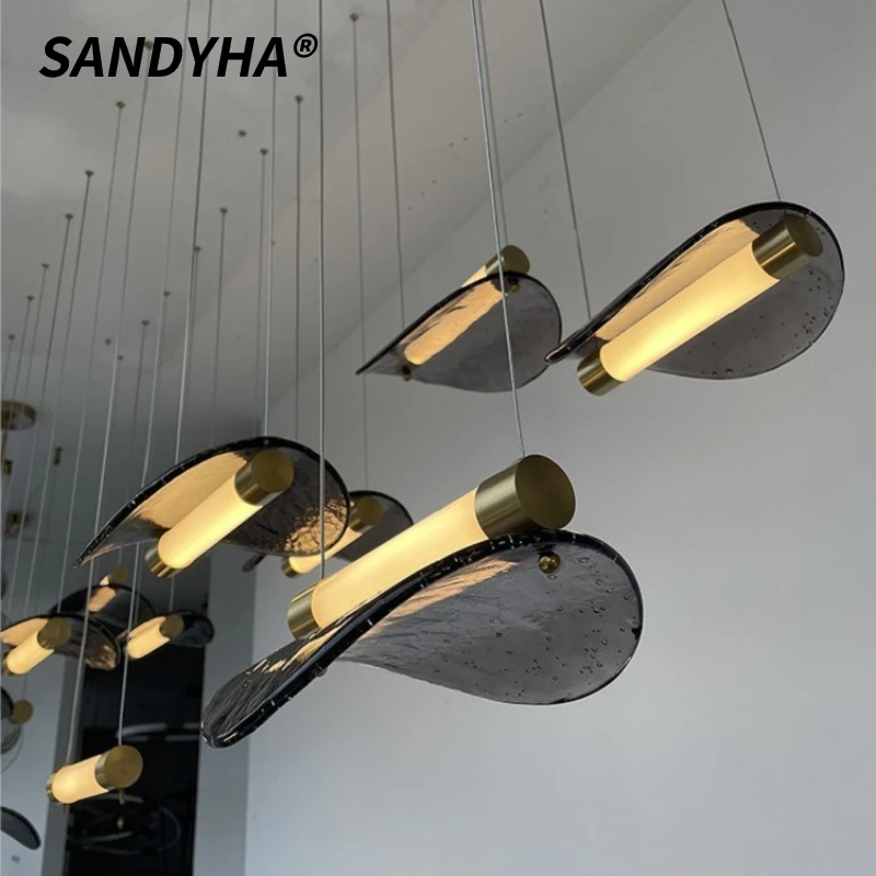 SANDYHA Nordic Glass Pendant Light Acrylic LED Lamp Restaurant Hanging Chandelier for Living Room Decor Bedroom Indoor Lighting
SANDYHA Nordic Glass Pendant Light Acrylic LED Lamp Restaurant Hanging Chandelier for Living Room Decor Bedroom Indoor Lighting