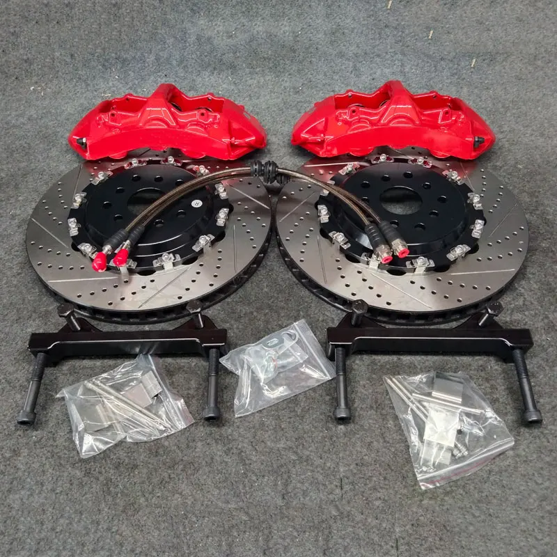 red 6 piston brake caliper with 362*32mm slotted disc for Audi q3 19'' front wheel
red 6 piston brake caliper with 362*32mm slotted disc for Audi q3 19'' front wheel