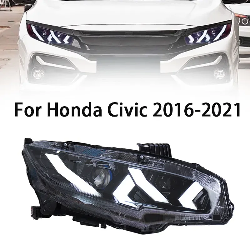 Автомобильные светодиодные фары для Honda Civic 10th фары 2016-2021 Civic светодиодные фары с линзами проектора, сигнальная лампа, аксессуары для инструментов
Автомобильные светодиодные фары для Honda Civic 10th фары 2016-2021 Civic светодиодные фары с линзами проектора, сигнальная лампа, аксессуары для инструментов