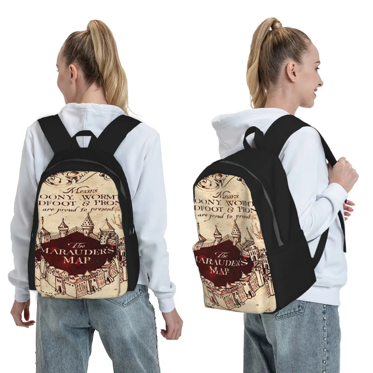 Marauders Magic Map Backpack Student BookBag Children School Bag Computer Shoulder Bags for Men Women
Marauders Magic Map Backpack Student BookBag Children School Bag Computer Shoulder Bags for Men Women