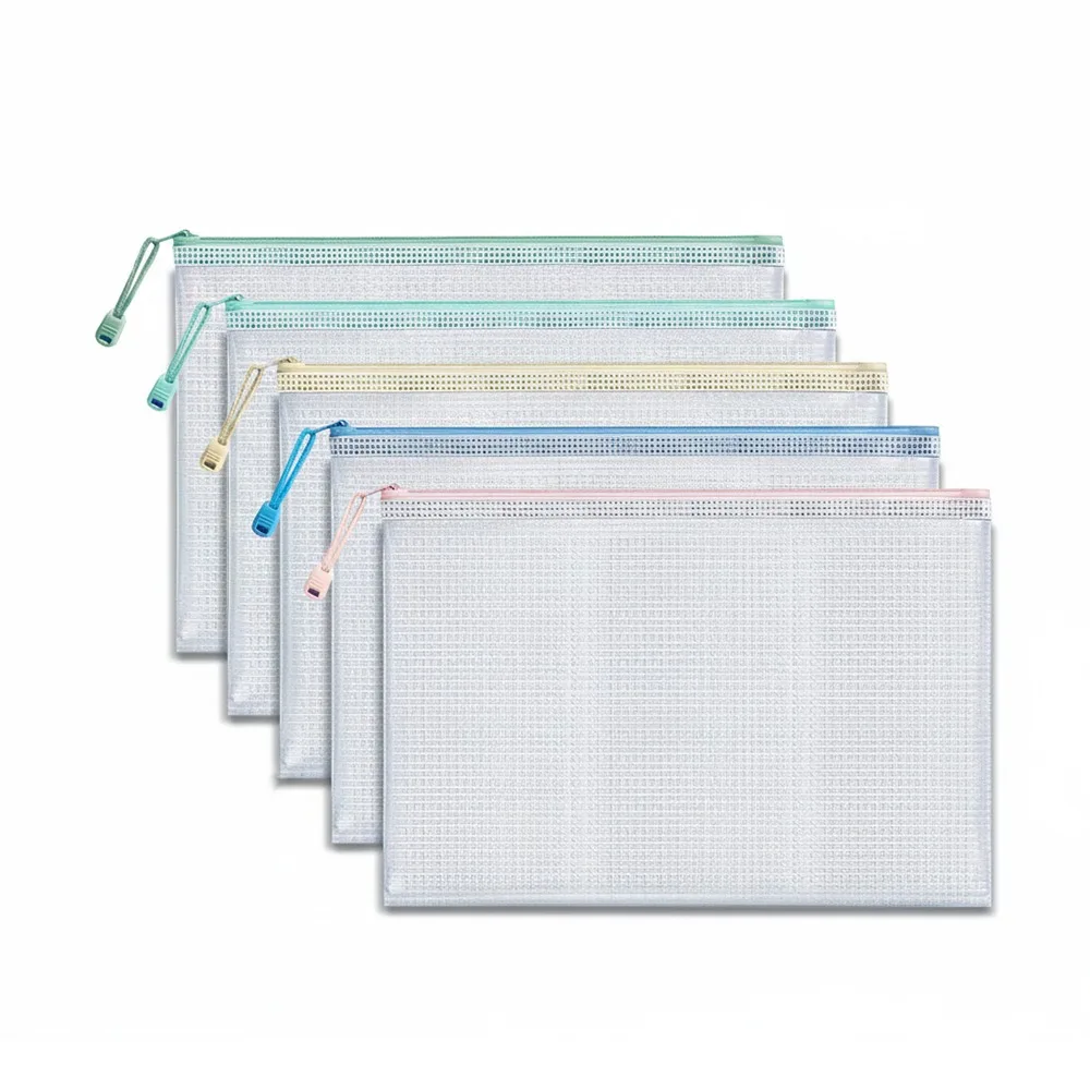 5pcs/Set Simple PVC Mesh File Bag Waterproof Transparent Document Pouch A3/A4/A5 Document Bag Students
5pcs/Set Simple PVC Mesh File Bag Waterproof Transparent Document Pouch A3/A4/A5 Document Bag Students