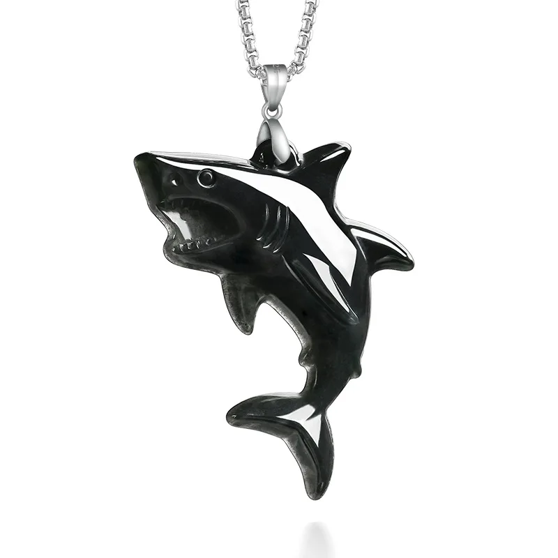 Myanmar Jadeite Shark Pendant Necklace Natural Jewelry Vintage Real Jade Charm Talismans Amulet 925 Silver Gifts for Women
Myanmar Jadeite Shark Pendant Necklace Natural Jewelry Vintage Real Jade Charm Talismans Amulet 925 Silver Gifts for Women