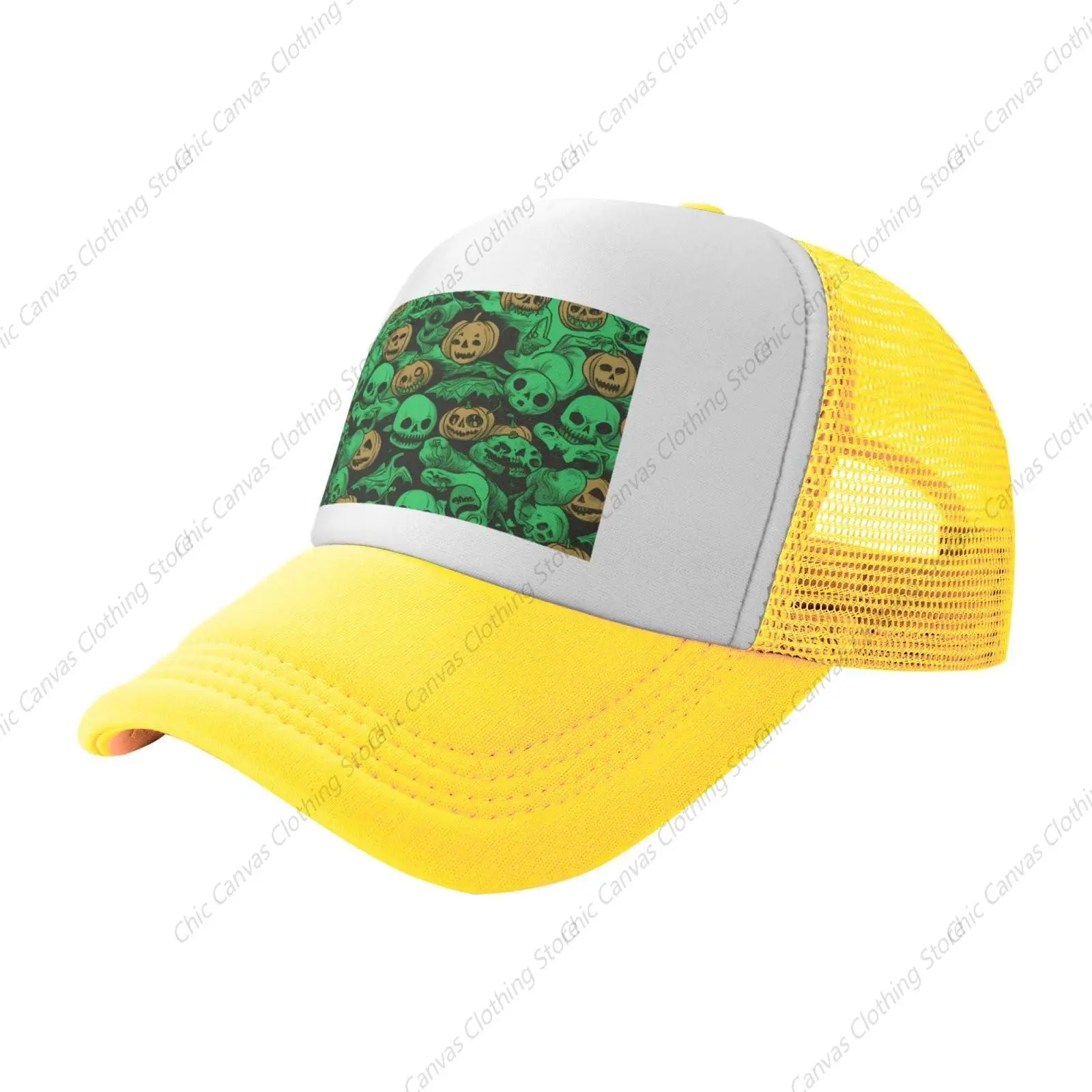 Green Ghost Horror Halloween Pumpkin Printed Trucker Hats Breathable Adult Outdoor Mesh Hat Travelling Sun Protection Casquette
Green Ghost Horror Halloween Pumpkin Printed Trucker Hats Breathable Adult Outdoor Mesh Hat Travelling Sun Protection Casquette