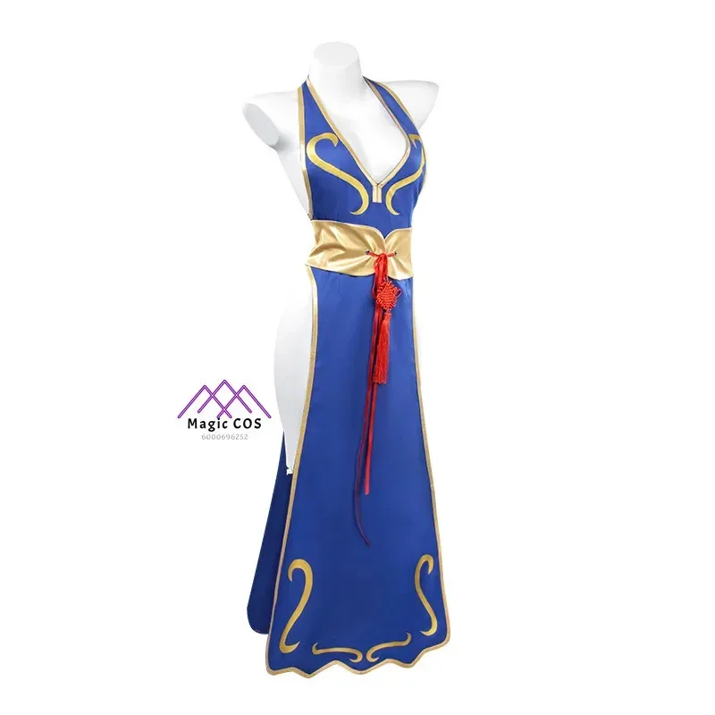 CyGame Anime Chun Li Cosplay Costumes for Women Cheongsam Blue Sexy Dresses Game Uniform Christmas Carnival Comic-Con Party Dres
CyGame Anime Chun Li Cosplay Costumes for Women Cheongsam Blue Sexy Dresses Game Uniform Christmas Carnival Comic-Con Party Dres