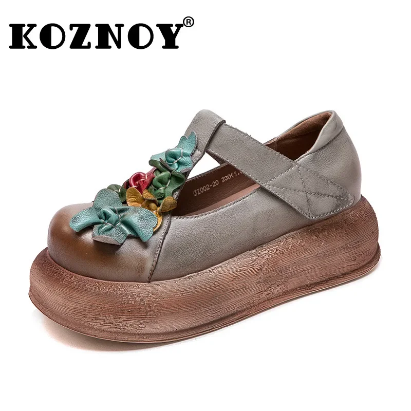 Koznoy 5cm Cow Genuine Leather Comfy Flats Ankle Boots Booties Summer Hook Platform Wedge Women Mary Jane Loafers Fashion Shoes
Koznoy 5cm Cow Genuine Leather Comfy Flats Ankle Boots Booties Summer Hook Platform Wedge Women Mary Jane Loafers Fashion Shoes