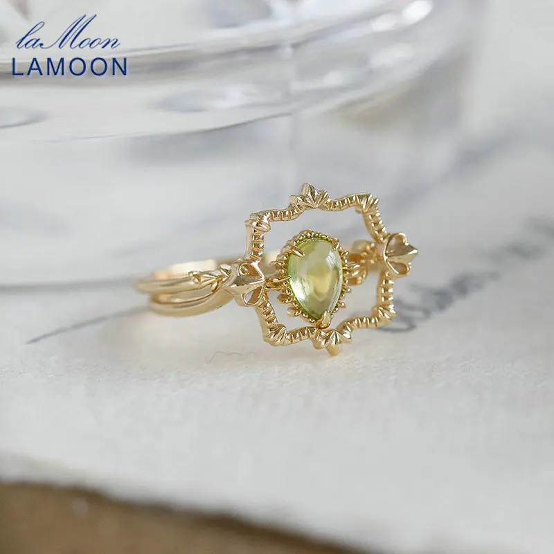 LAMOON Vintage Natural Olivine Gemstone Ring Sets For Women Luxury Court Style 925 Sterling Silver Gold Vermeil Fine Jewelry
LAMOON Vintage Natural Olivine Gemstone Ring Sets For Women Luxury Court Style 925 Sterling Silver Gold Vermeil Fine Jewelry