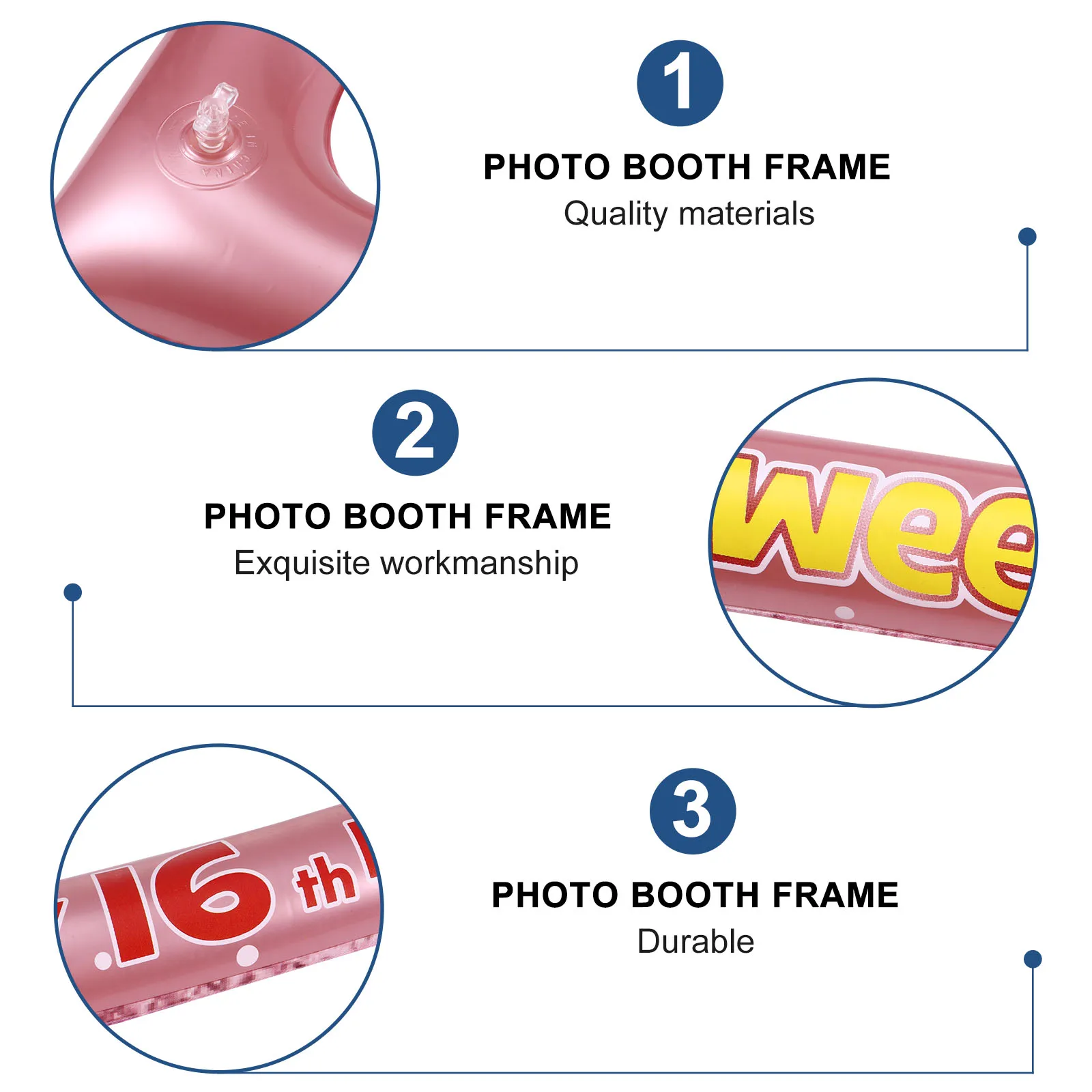 1 pc Inflatable Photo Frame Pvc Lightweight Birthday Party Photo Booth Frame For Family Friends Selfie Prop
1 pc Inflatable Photo Frame Pvc Lightweight Birthday Party Photo Booth Frame For Family Friends Selfie Prop