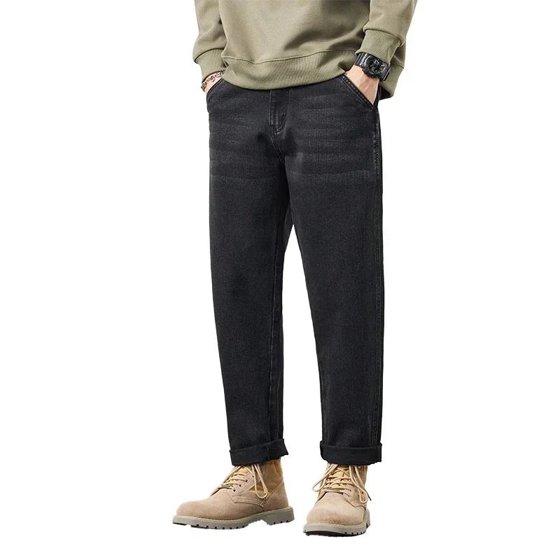 Black Jeans, Men's Loose Fitting Street Clothing, Fashionable Pocket Patches, Large Pants, Men's Plus Size Straight Leg Pants
Black Jeans, Men's Loose Fitting Street Clothing, Fashionable Pocket Patches, Large Pants, Men's Plus Size Straight Leg Pants