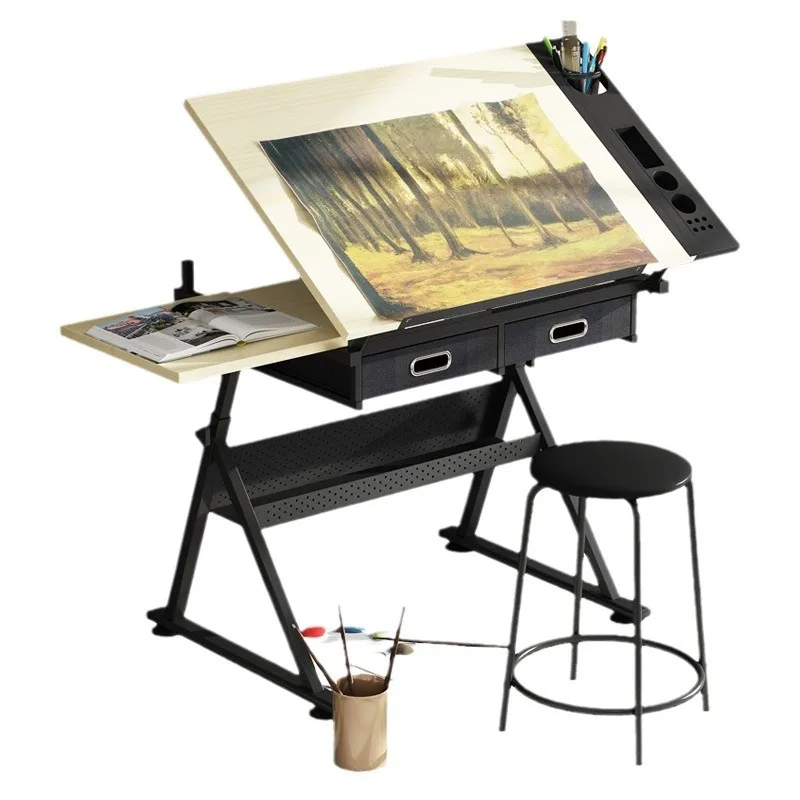 Can lift painting table, drawing, painting, art, computer designer desk, workbench table
Can lift painting table, drawing, painting, art, computer designer desk, workbench table
