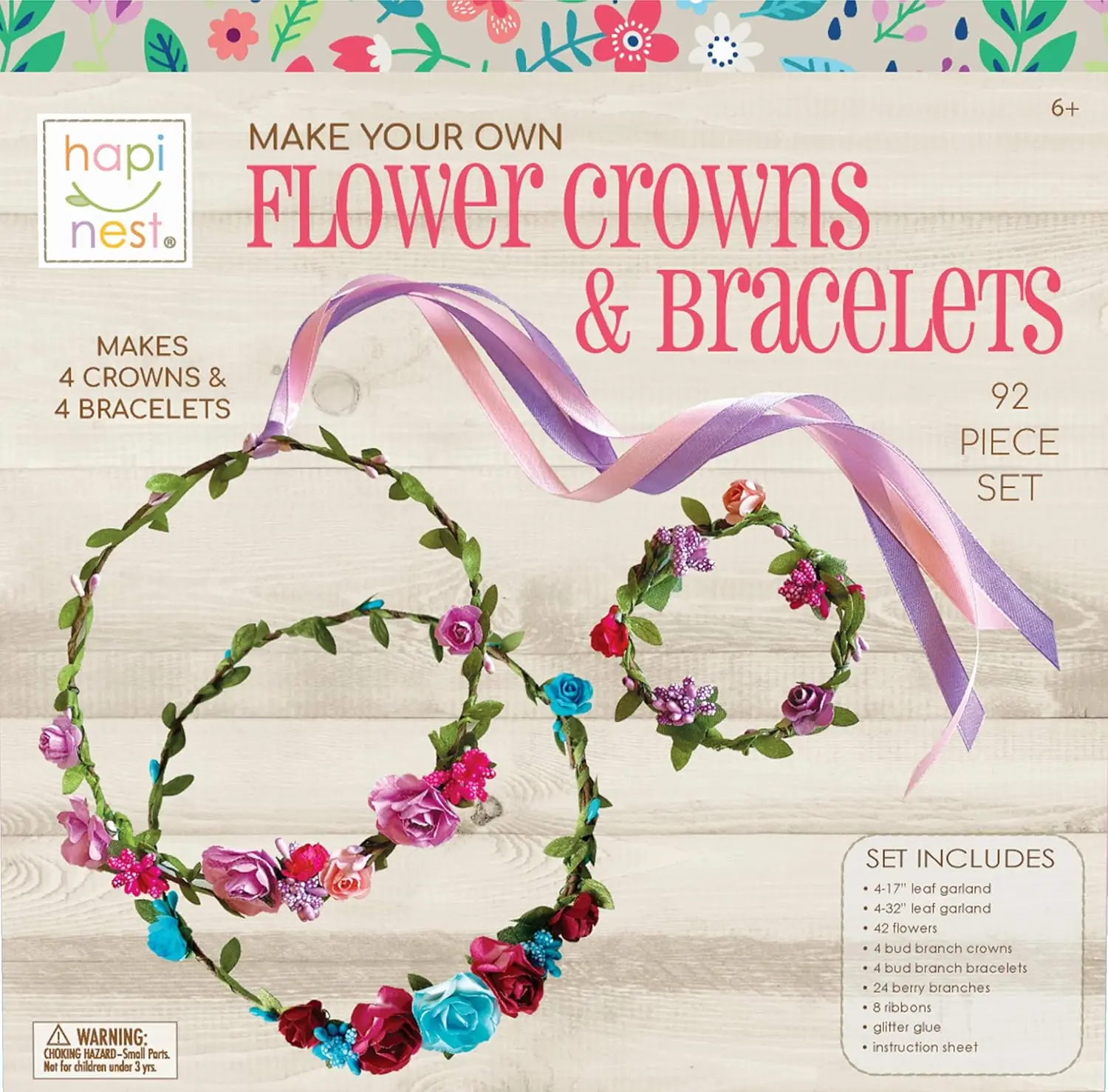 DIY Flower Crown & Bracelet Craft Kit for Girls 6+
DIY Flower Crown & Bracelet Craft Kit for Girls 6+