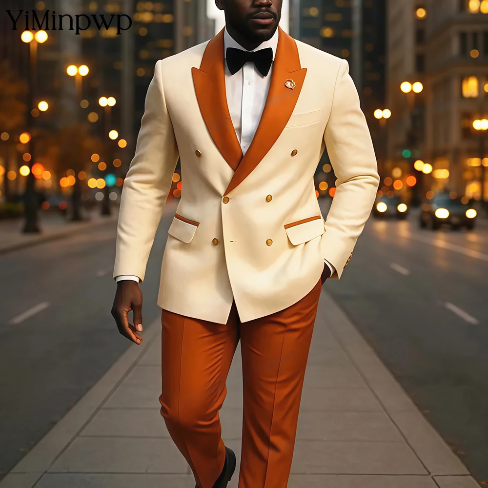 YiMinpwp Orange Men's Suit 2 Pieces Notched Contrast Lapel Satin Groom Suit for Wedding Set Tailored Bridal Party Suit XS-5XL
YiMinpwp Orange Men's Suit 2 Pieces Notched Contrast Lapel Satin Groom Suit for Wedding Set Tailored Bridal Party Suit XS-5XL