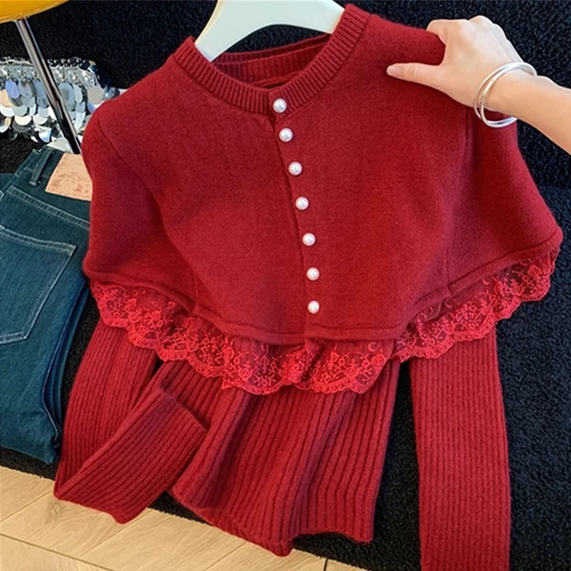 Cisas красный кружевной круглый плащ Ne oulder, топ, осень-зима, утягивающая внутренняя одежда, свитер, комплект из двух предметов, топ
Cisas красный кружевной круглый плащ Ne oulder, топ, осень-зима, утягивающая внутренняя одежда, свитер, комплект из двух предметов, топ