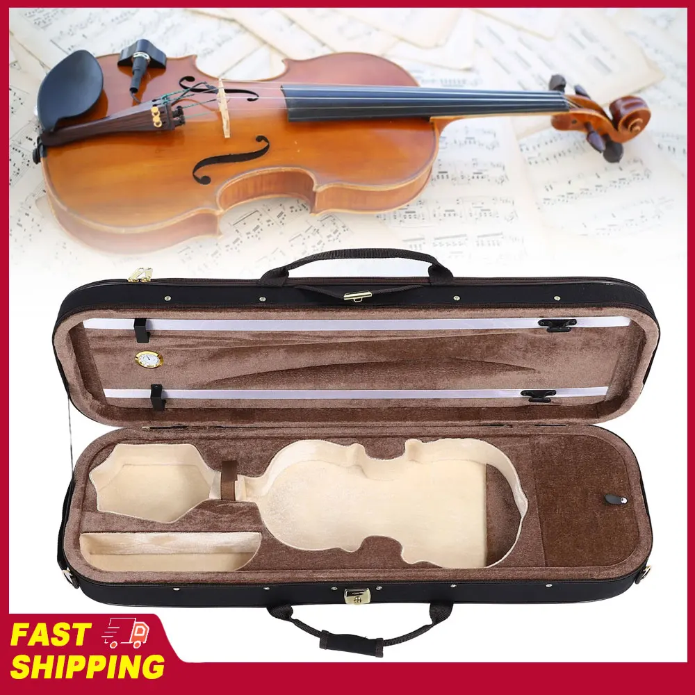 4/4 Size Violin Box with Hygrometer Hard Shell Violin Storage Case Musical Instrument Protection Case
4/4 Size Violin Box with Hygrometer Hard Shell Violin Storage Case Musical Instrument Protection Case