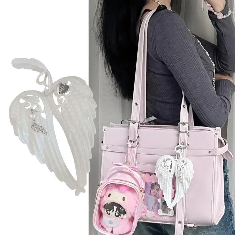 Korean Ins Special-Interest Design Cute Young Adult Heart Cross Heart Angel Wings Package Pendant Keychain White Punk Bag Charms
Korean Ins Special-Interest Design Cute Young Adult Heart Cross Heart Angel Wings Package Pendant Keychain White Punk Bag Charms